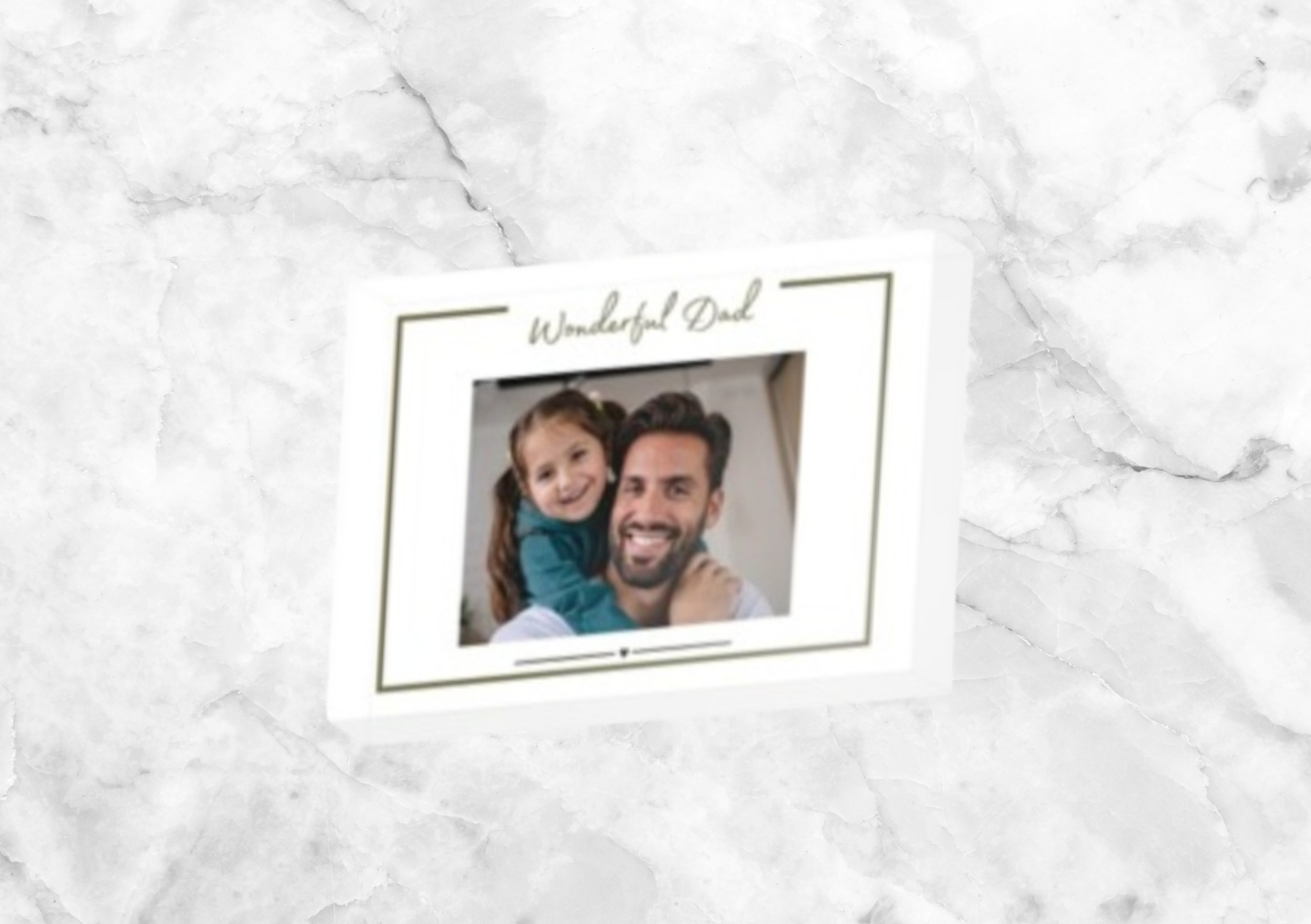Wonderful Dad Personalised Photo Block